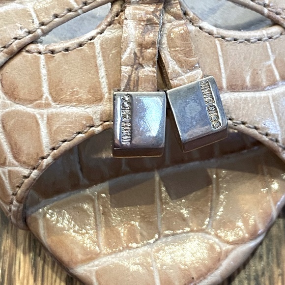 Jimmy Choo Peep-Toe Pumps with Cutouts - Picture 6 of 6